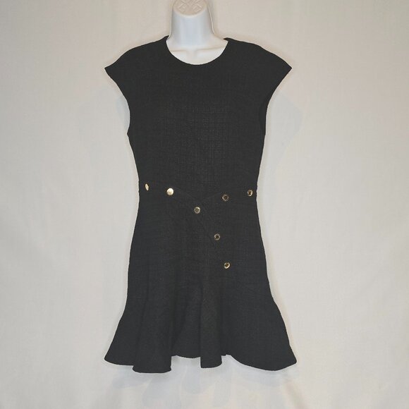 Sandro Ross Tweed Mini Dress in Black, Various sizes, NWT - Picture 1 of 7
